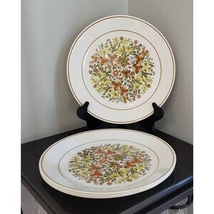 Corelle Indian Summer (Set of 4) 10 1/4" Dinner Plate Autumn Color Flowers